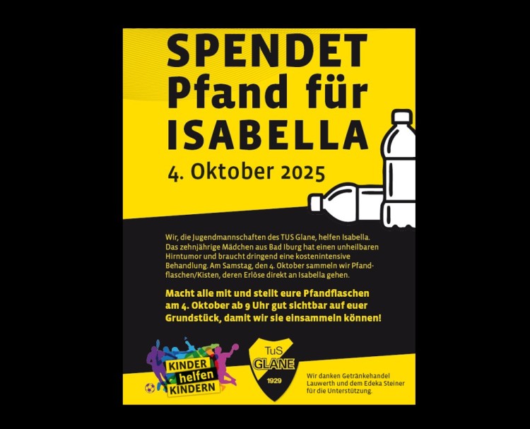 Aufruf zur Spendenaktion 