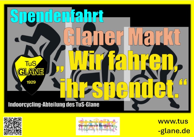 Wir radeln, ihr spendet!